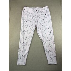 BCB‎ Generation Leggings Women's Size XL  Baby Pink Floral Boho Chic High Rise